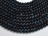 Blue Tiger Eye, 8mm (8.5mm) Round Beads