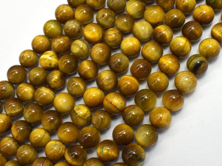 Golden Tiger Eye, 8mm (8.5mm) Round-Rainbow Beads