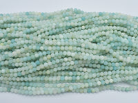 Matte Amazonite 4mm Round Beads-RainbowBeads