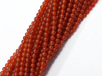 Carnelian Beads, Round, 4mm-RainbowBeads