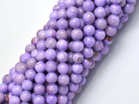 Jade - Purple, 6mm Round-Rainbow Beads