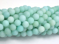 Matte Amazonite Beads, 8mm Round Beads