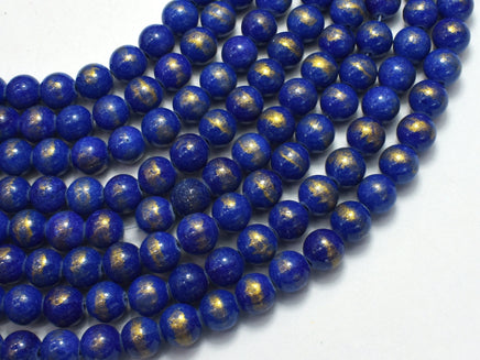 Mashan Jade - Lapis Blue, 8mm (8.5mm) Round-RainbowBeads