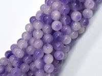 Jade - Purple & White, 8mm Round