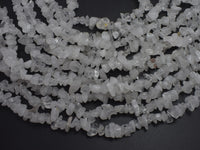 Clear Quartz, 4mm - 10mm Chips Beads, 33 Inch-Rainbow Beads