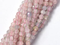 Beryl Beads, Aquamarine, Morganite, Heliodor, 3mm Micro Faceted Round-RainbowBeads