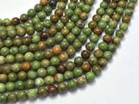 Green Opal Beads, 6mm Round Beads-RainbowBeads