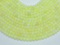 New Jade Beads, 6mm Round Green Beads-RainbowBeads