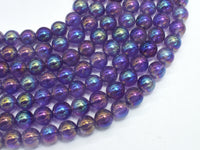 Mystic Coated Amethyst 8mm Round-RainbowBeads