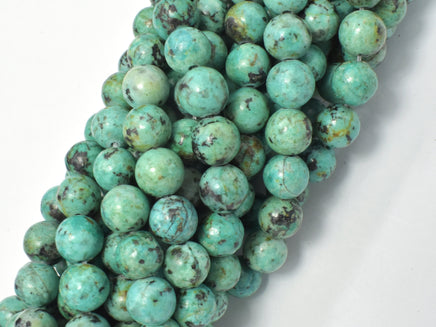 African Turquoise Beads, 8mm Round-RainbowBeads