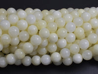 Jade - Creamy White, 8mm Round