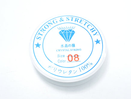 2Rolls Clear Stretch Elastic Beading Cord, 0.8mm, 2 Rolls-10 Meters-Rainbow Beads