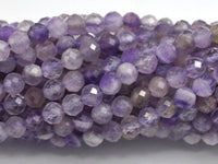 Amethyst, 4mm Micro Faceted Round