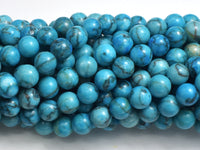 South African Turquoise 8mm Round-Rainbow Beads