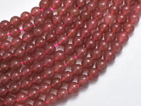 Strawberry Quartz Beads, Lepidocrocite, 6mm Round Beads