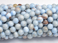 Jade - Light Blue, 6mm Round-Rainbow Beads
