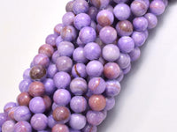 Jade - Purple, 8mm Round-Rainbow Beads