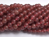 Strawberry Quartz Beads, Lepidocrocite, 6mm Round Beads