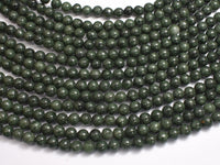 Natural Mocui Jade, 6mm Round