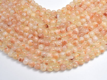 Citrine 8mm Round-Rainbow Beads