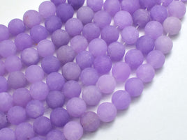 Matte Jade - Lavender, 8mm Round-Rainbow Beads