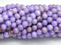 Jade - Purple, 4mm Round-Rainbow Beads