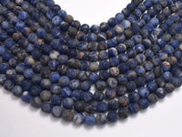 Matte Sodalite Beads, 8mm, Round Beads-Rainbow Beads