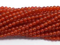 Carnelian Beads, Round, 4mm-RainbowBeads