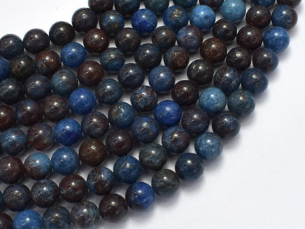 Blue Opal, 8mm (8.5mm) Round-Rainbow Beads