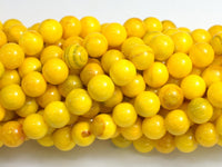 Jade - Yellow, 8mm Round-Rainbow Beads
