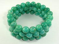 African Amazonite Beads, African Amazonite Bracelet, 9-10mm, Approx 7.5 Inch