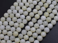 Jade - Creamy White, 8mm Round
