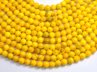 Jade - Yellow, 8mm Round-Rainbow Beads