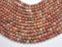 Spicy Jasper Beads, Plum Blossom Jasper, Round, 8mm-RainbowBeads