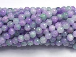 Jade - Purple & Light Green 6mm-Rainbow Beads