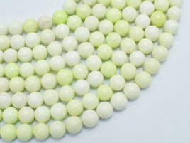 Lemon Chrysoprase Beads, Round, 8mm-RainbowBeads