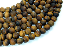 Matte Tiger Eye, 10mm Round Beads