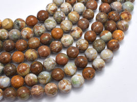 African Green Opal, 10mm(10.3mm) Round Beads, 16 Inch-RainbowBeads