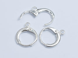 2pcs 925 Sterling Silver Earring Hoops, 12mm