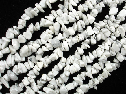 Howlite, 4mm - 9mm Chips Beads-Rainbow Beads