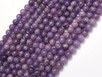 Lepidolite Beads, 6mm Round Beads-RainbowBeads