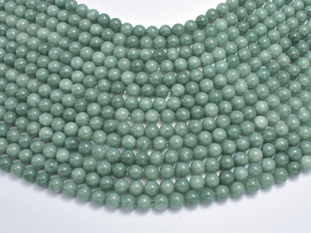 Malaysia Jade Beads- Burma Color, 6mm Round Beads-RainbowBeads