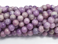 Lepidolite Beads, Round, 8mm-Rainbow Beads