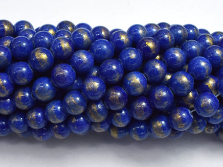 Mashan Jade - Lapis Blue, 8mm (8.5mm) Round-RainbowBeads