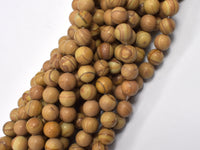 Wood Jasper Beads, Round, 8 mm-RainbowBeads