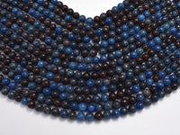 Blue Opal, 6mm (6.6mm) Round-Rainbow Beads