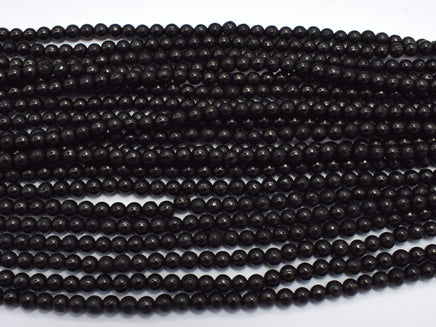 Genuine Shungite, 4mm (4.6mm) Round-RainbowBeads