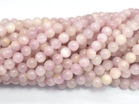 Kunzite Beads, 6mm (6.7mm) Round Beads-RainbowBeads