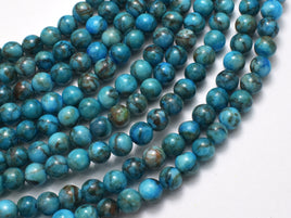 South African Turquoise 6mm Round-Rainbow Beads