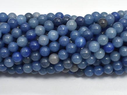 Blue Aventurine Beads, Round, 6mm-RainbowBeads